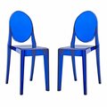 Modway Furniture Casper Dining Chairs, Blue - 15 x 13 x 36 in., 2PK EEI-906-BLU